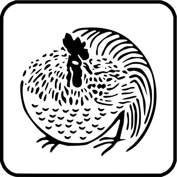 SVG Chicken silhouette