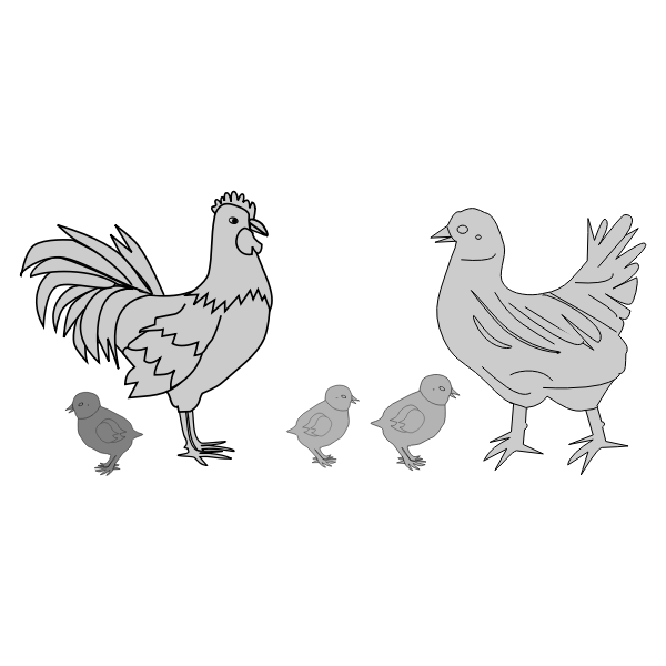 SVG Chickens