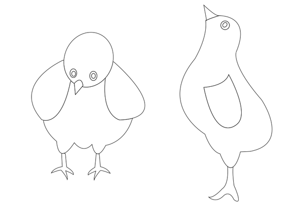 SVG chickens-001-vector-coloring