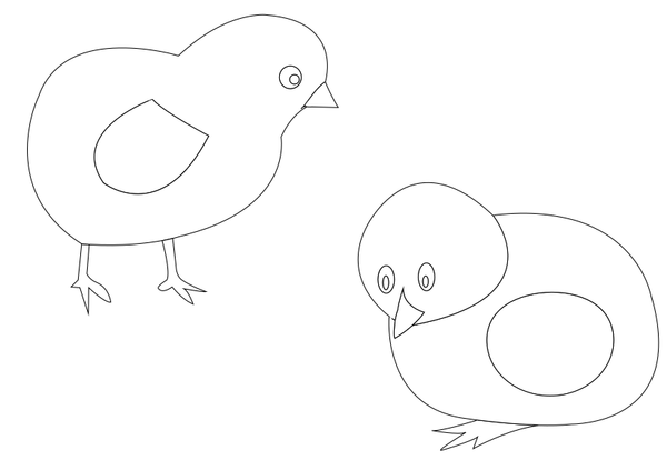 SVG chickens-vector-coloring