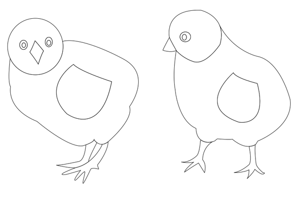 SVG chicks-vector-coloring