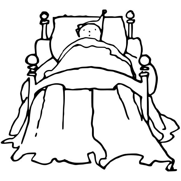 SVG Child in bed