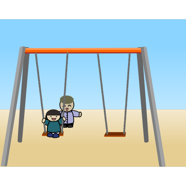 SVG Child on a swing