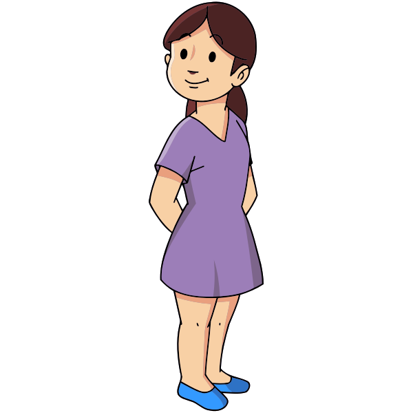 SVG Child with hidden hands