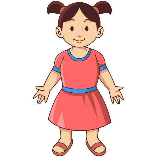 SVG Child with opened arms