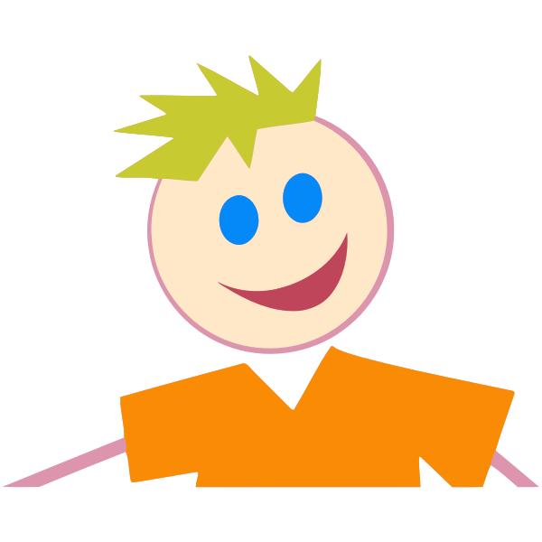 SVG Child with smile