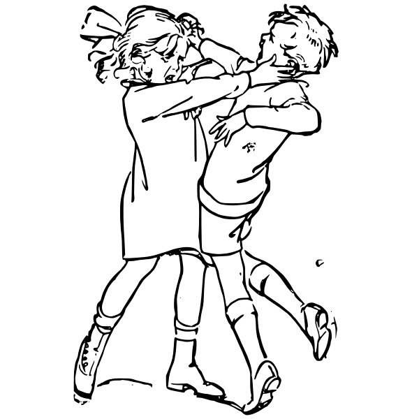 SVG Children fighting