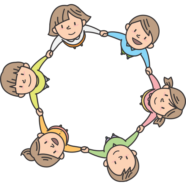 SVG Children in circle