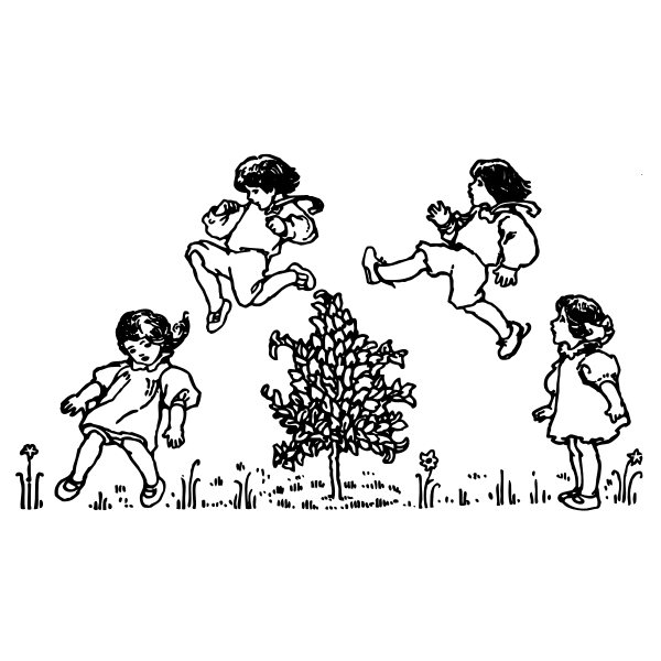 SVG Children jumping