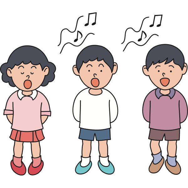 SVG Children singing image