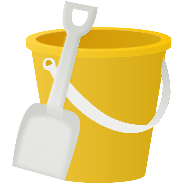 SVG Children039s bucket and spade vector clip art