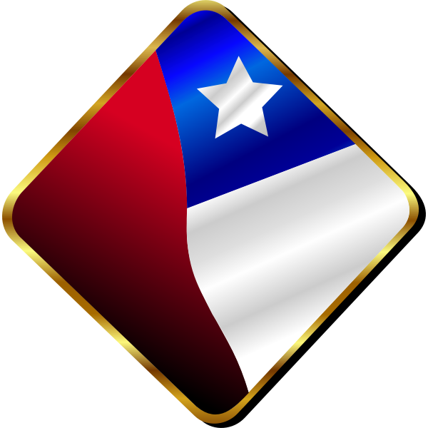 SVG Chilean Flag Pin Vector