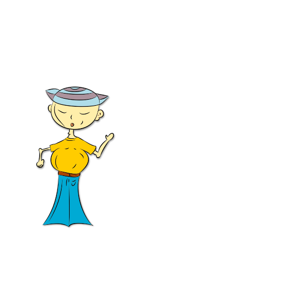 SVG Chinese cartoon character vector clip art