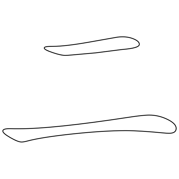 SVG Chinese character for number two