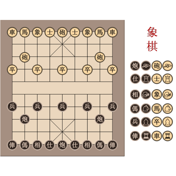 SVG Chinese Chess Board