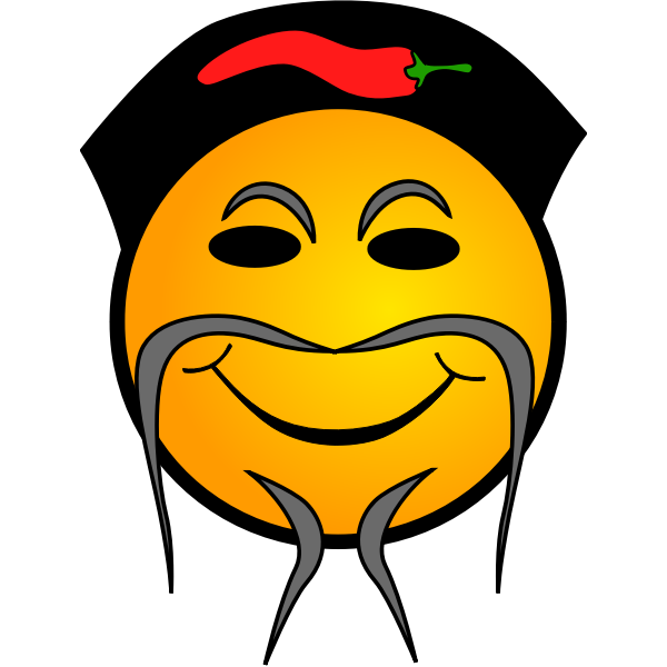SVG Chinese cook smiley