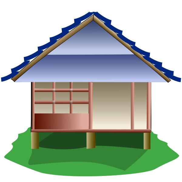 SVG Chinese home cartoon image