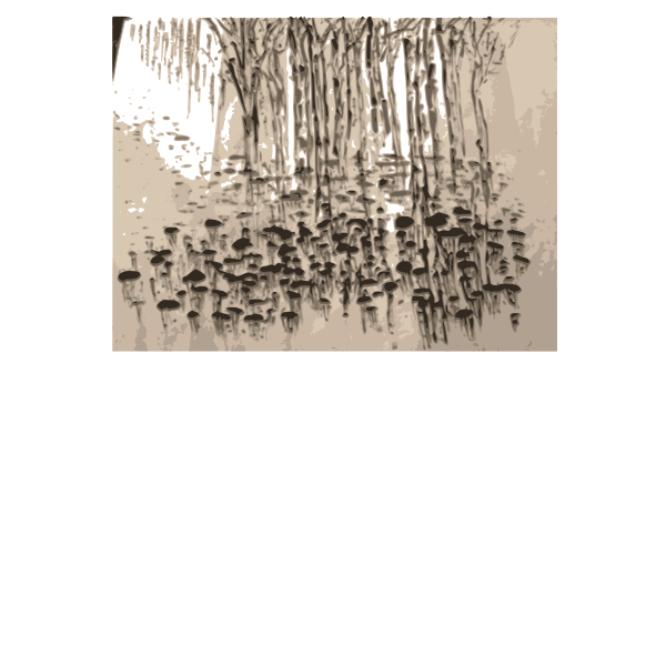 SVG Chinese ink painting tree