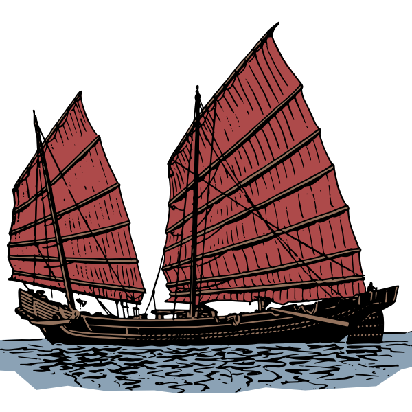 SVG Chinese Junk - Colour