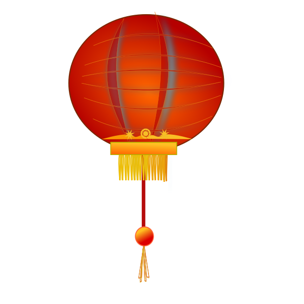 SVG Chinese lantern vector image