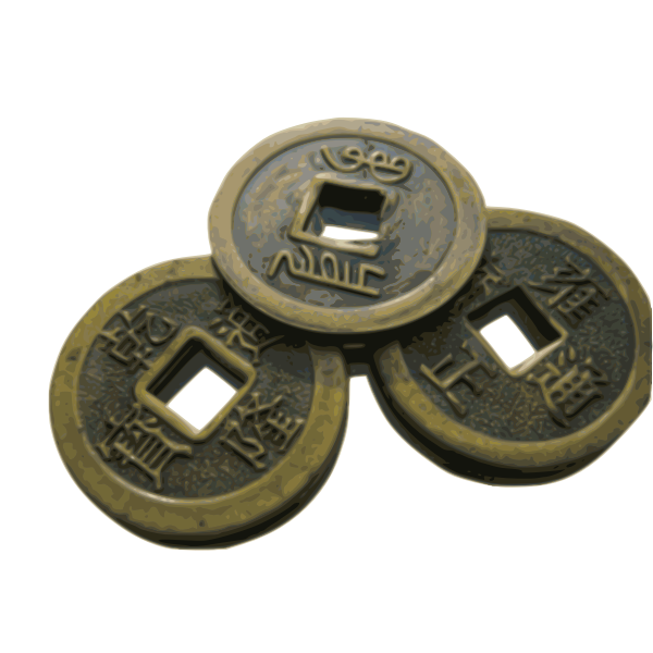 SVG Chinese old coins