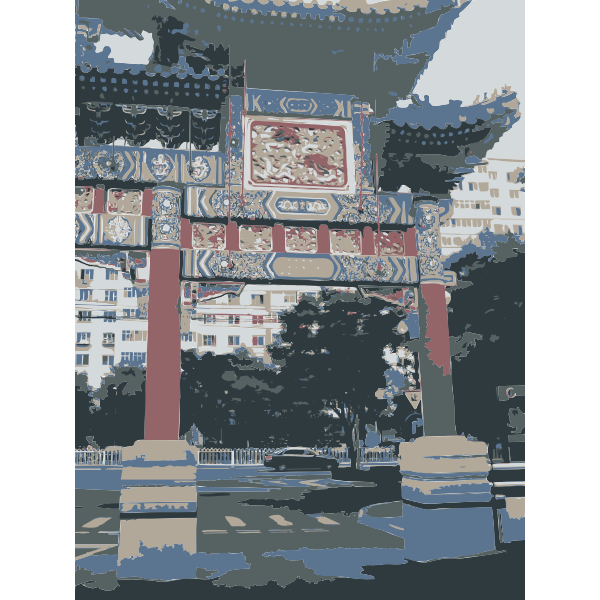 SVG Chinese Pagoda in Beijing