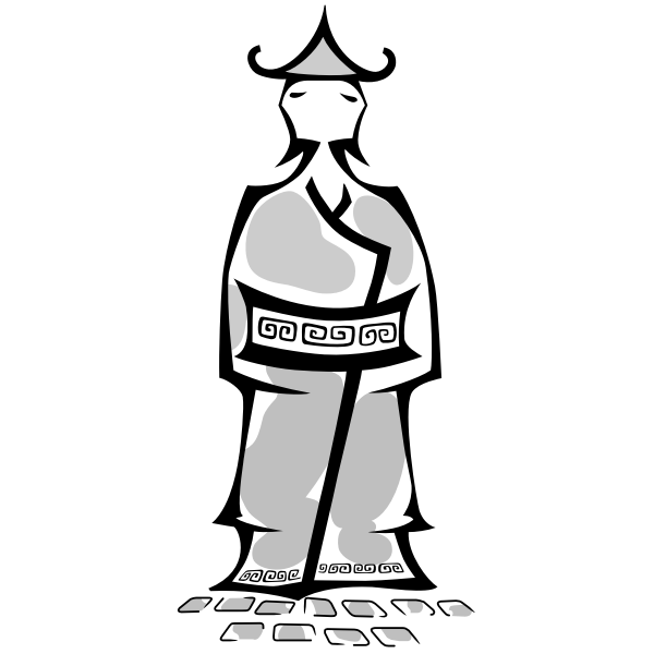 SVG Chinese priest