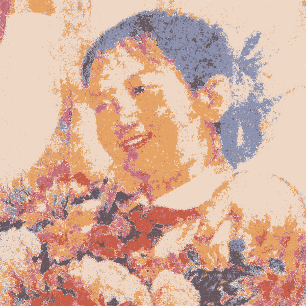 SVG Chinese revolutionary girl looks onward