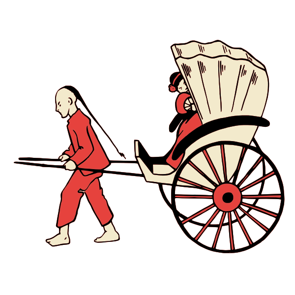 SVG Chinese rickshaw