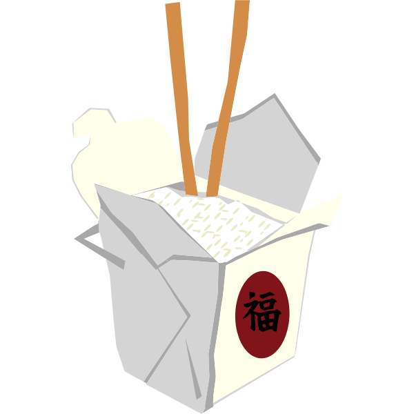 SVG Chinese takeaway vector image