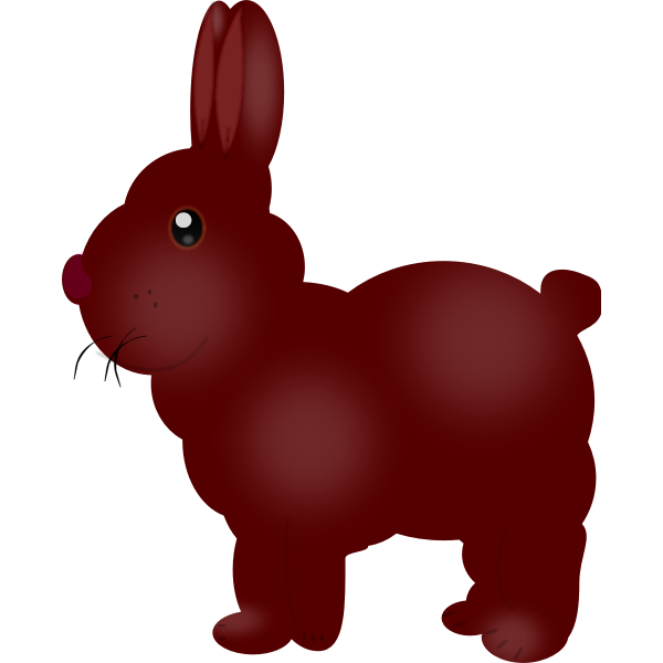 SVG Chocolate bunny vector image