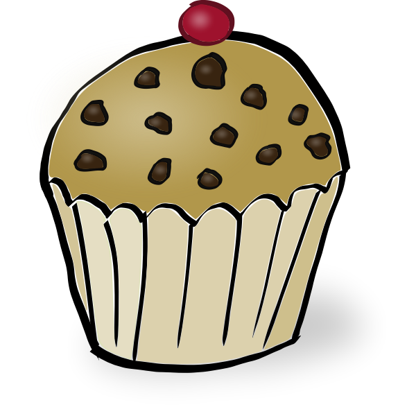 SVG Chocolate chip muffin