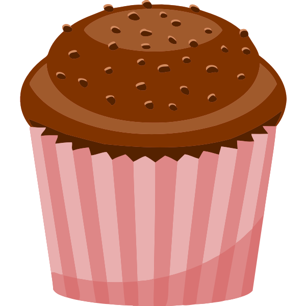 SVG Chocolate cupcake