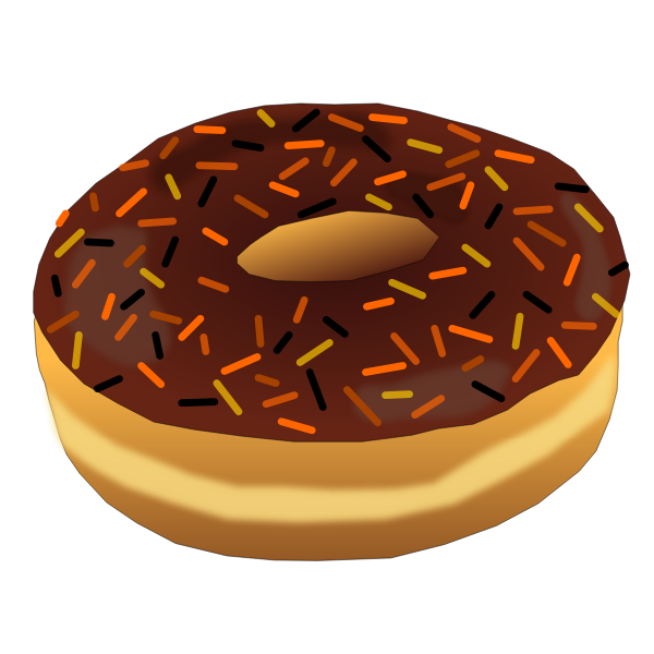 SVG Chocolate donut