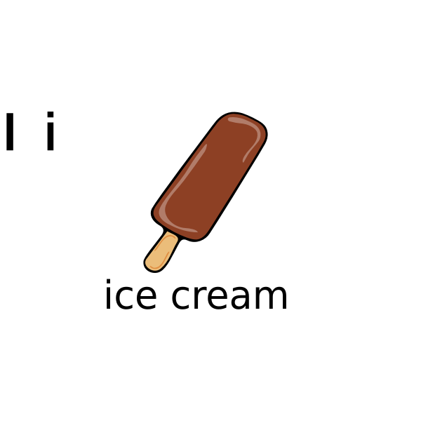 SVG Chocolate ice cream