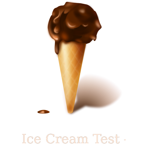 SVG Chocolate ice cream image