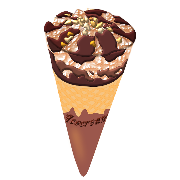 SVG Chocolate ice cream vector graphics