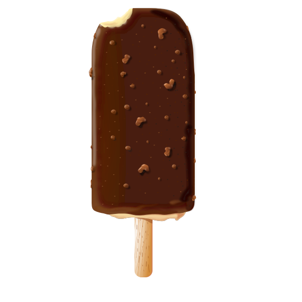SVG Chocolate ice cream vector image