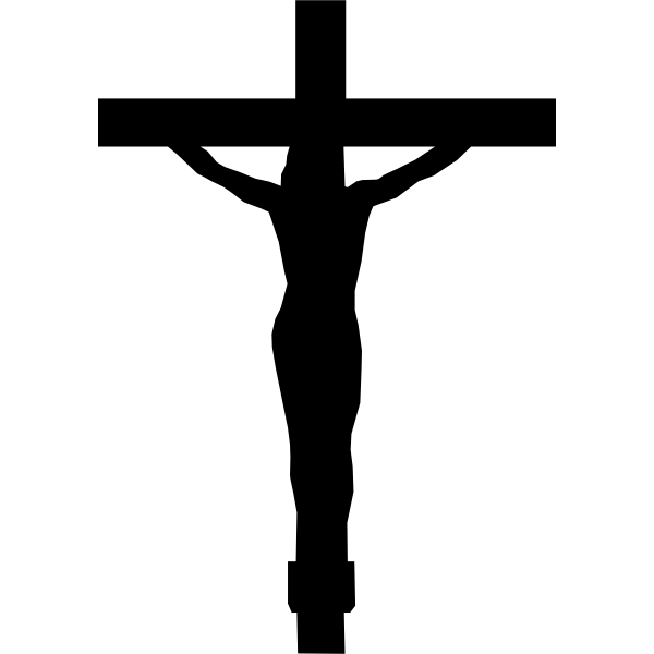 SVG Christ on the cross vector image