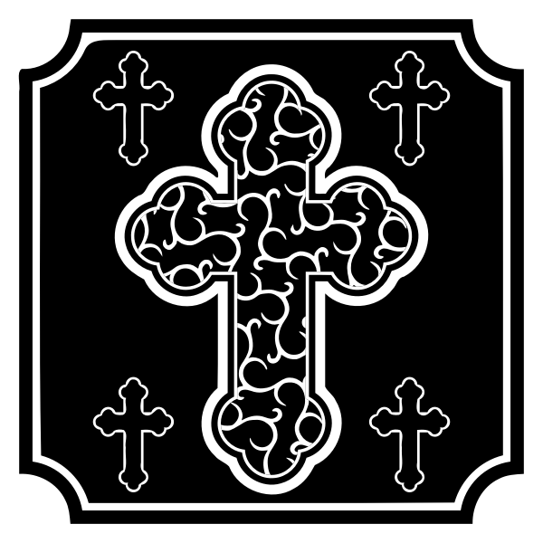 SVG Christian cross vector illustration