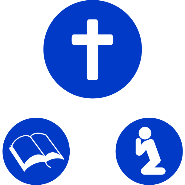 SVG Christian icons for prayroom vector images