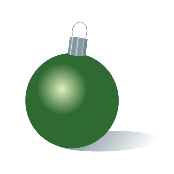 SVG Christmas bauble green color