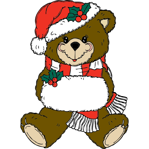 SVG Christmas Bear