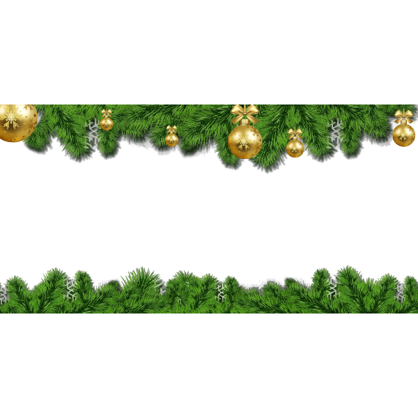 SVG Christmas borders