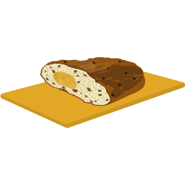 SVG Christmas bread vector image