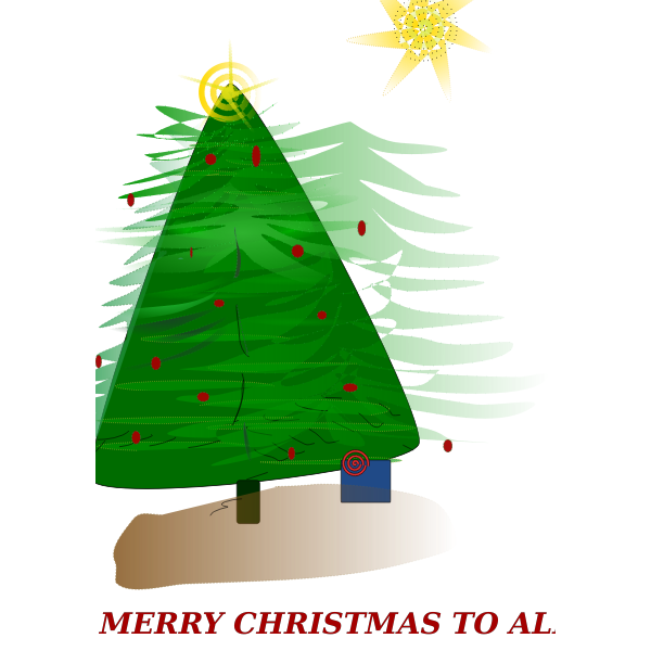 SVG Christmas Card Vector Art