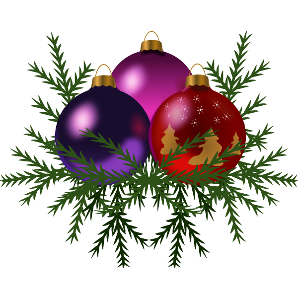 SVG Christmas decorations