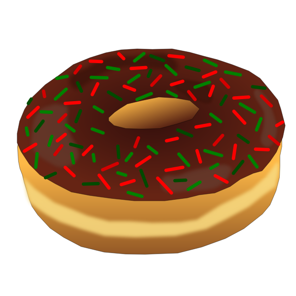 SVG Christmas Donut