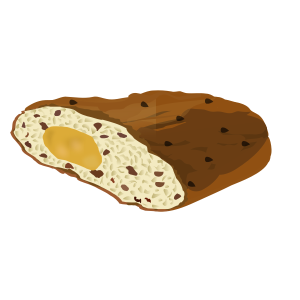 SVG Christmas  Easter bread vector image