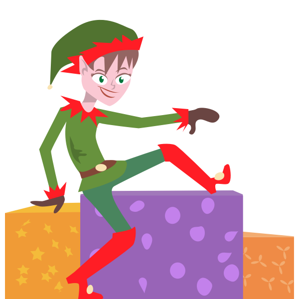SVG Christmas elf